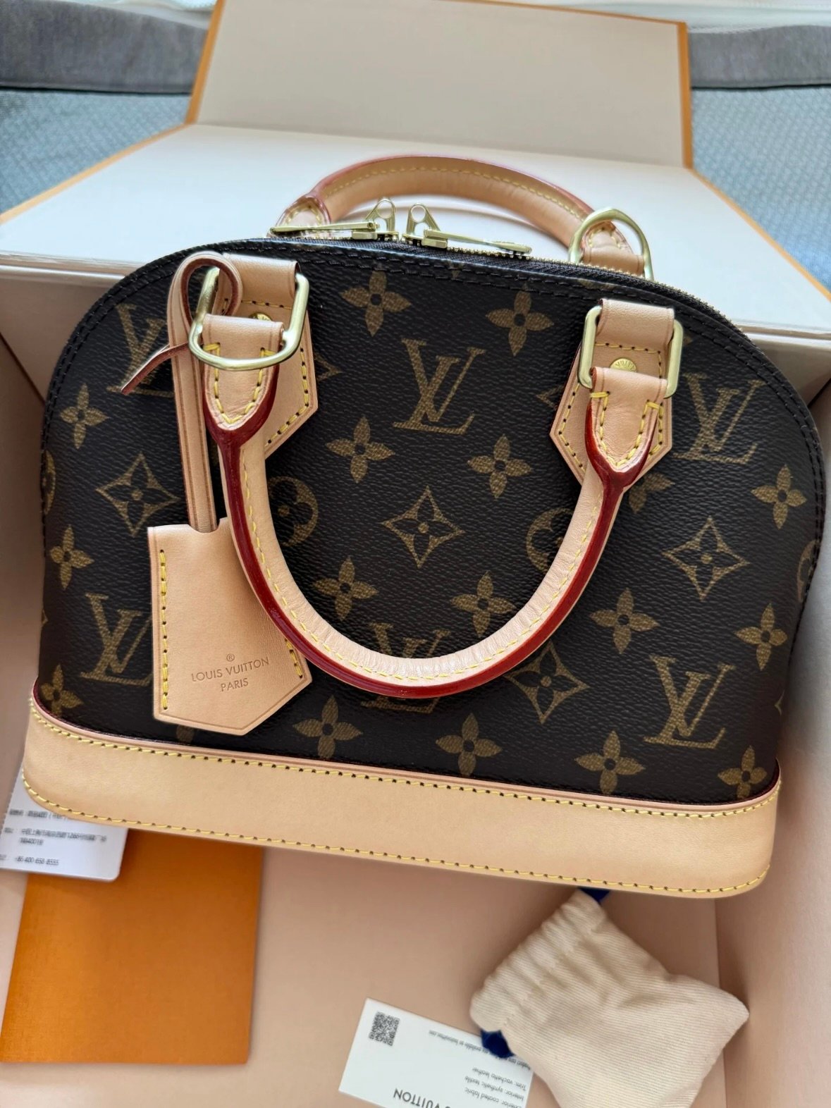 LOUIS VUITTON ALMA BB handbag photo review
