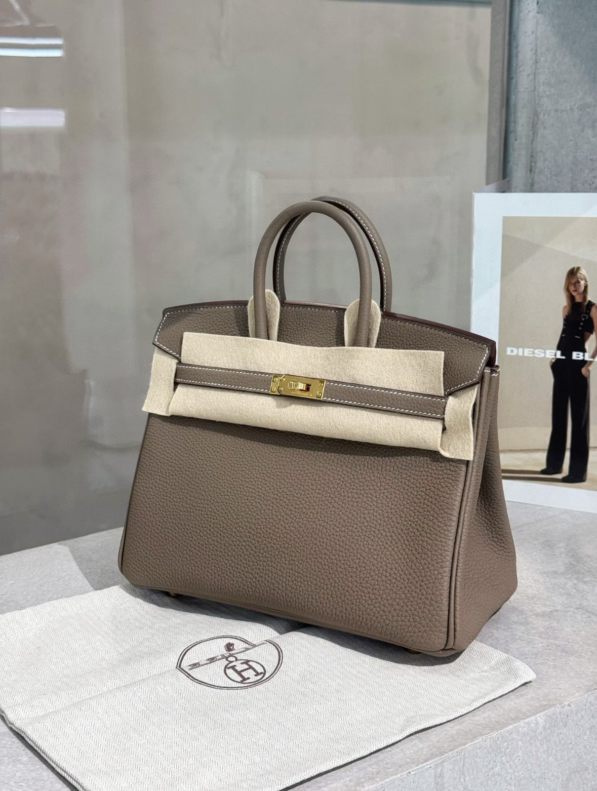 Hermes Birkin Handbags Epsom Leather 28522 Elephant Grey photo review
