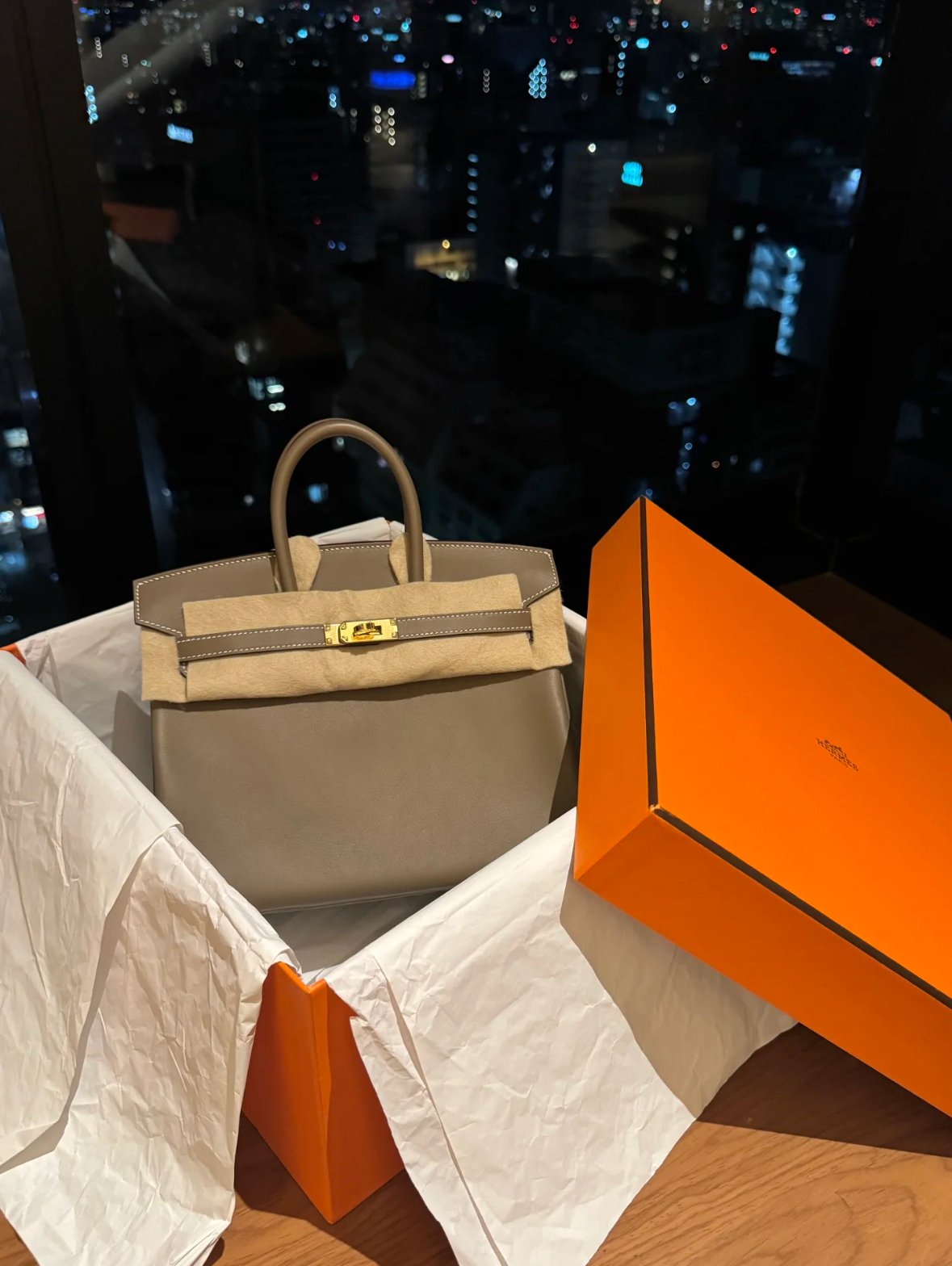 Hermes Birkin Handbags Epsom Leather 28522 Elephant Grey photo review